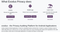 Exodus Privacy Report for Android apps